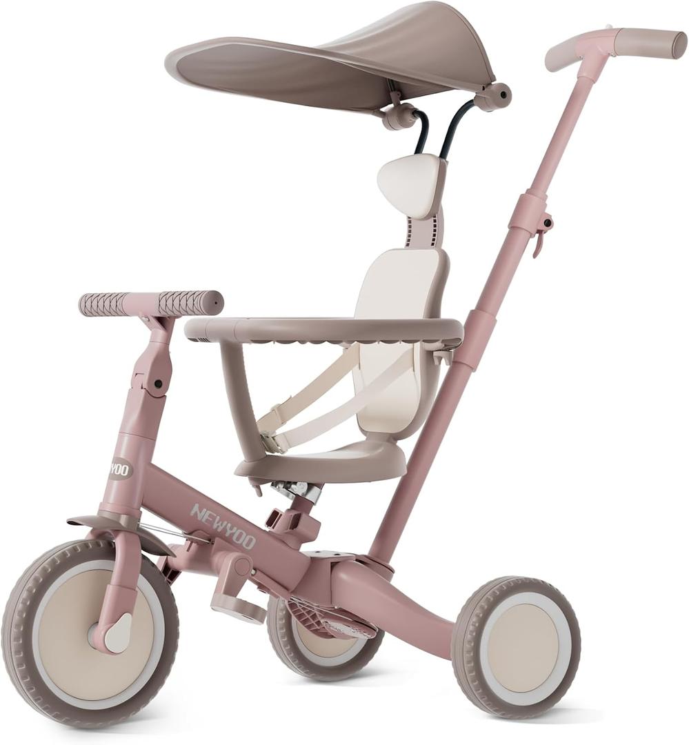 newyoo TR009 6-in-1 Tricycle for Toddlers 1-3, Toddler Bike, Birthday Gifts