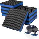 4-Pack Anti Vibration Pads, 4x4x7/8 Inch, EVA Rubber Isolation Mats, Heavy Duty Vibration Isolation Pads for Air Compressos, Conditioner, Treadmill, HVAC Washer Dryer