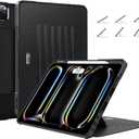 ZtotopCases for New iPad Pro 13 Inch Case 7th Gen M5(2025)/M4(2024)/ Pro 12.9 Inch 6th/5th/4th Generation 2022/2021/2020, 6-Angle Magnetic Stand, Pencil Holder, Auto Wake/Sleep Cover - Black