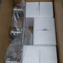 Unicozin 2 Light Vanity Lights, Brushed Nickel Wall Sconce Light with Clear Glass, Bathroom Light Fixtures, Wall Lights for Mirror, Living Room, Bedroom, Hallway, E26 Base (Bulbs Not Included)