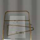 Malden International Designs 4x6 Gold Metal Hinged Floater Tabletop Picture Frame