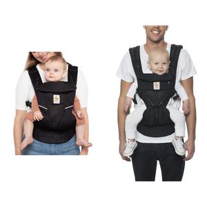 Ergobaby All Carry Positions Breathable Mesh Baby Carrier & Omni 360 All-Position Baby Carrier for Newborn to Toddler (Onyx Black)