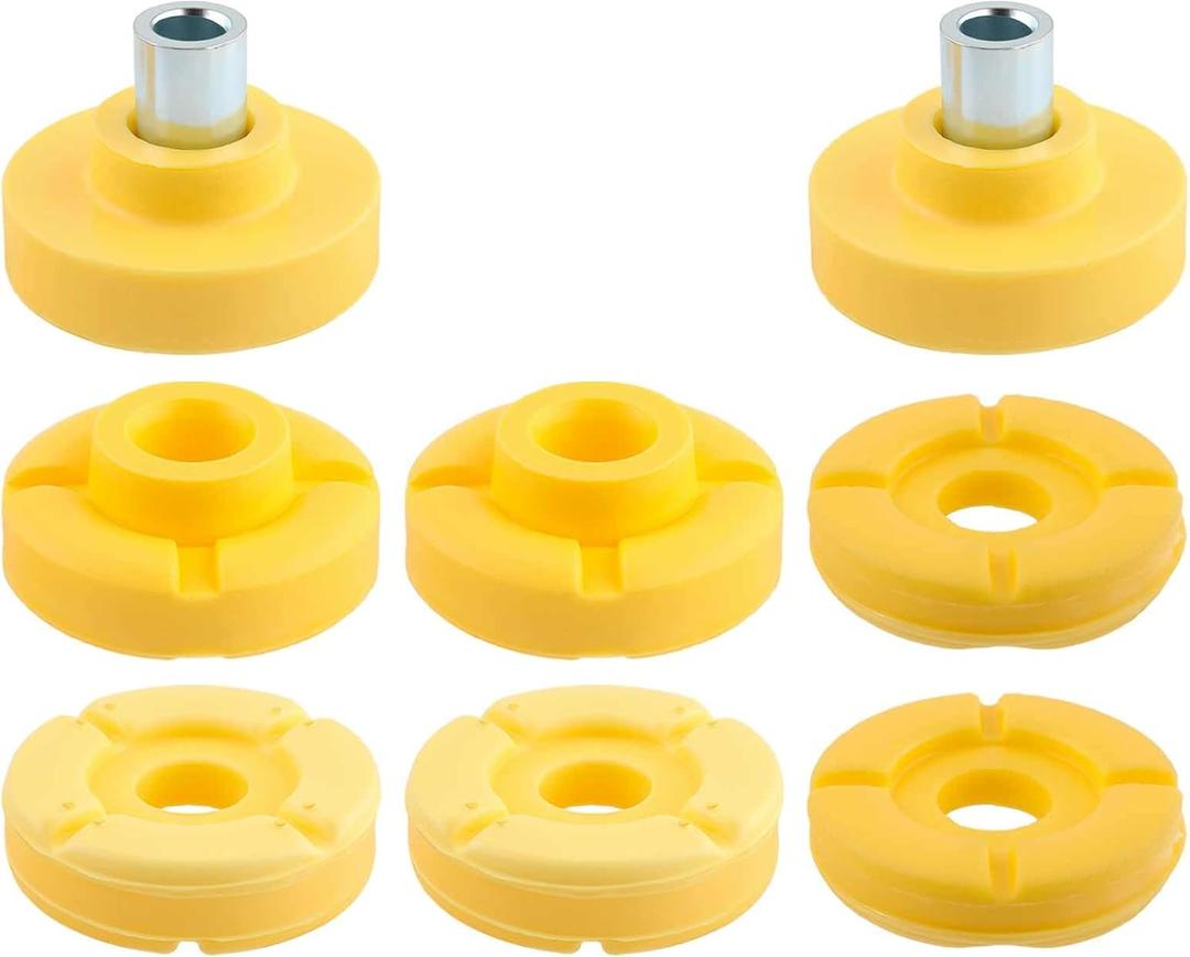 GoaMotors 8PCS Front Rear Lower Upper Shock Strut Mount Support Bushing Fit for BMW X5 E70 X6 E71, Replace 31336776389,33526778399