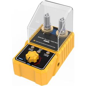 Spark Plug & Ignition Tools SPT101 Spark Tester Plug 2-Holes Detector Ignition Spark Plug Tester Analyzer 0 to 6000RPM With Spark Plug Performance Test,Simulate Engine Performance,Plug&Play 110V/220V