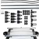 Universal 48 Inch Car Top Luggage Roof Rack Cross Bar Adjustable with 3 Kinds Clamp