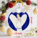 3 x Stained Glass Love Angel Christmas Ornament: Christmas Tree Ornaments & Decor, Holiday Decor  Holiday Presents, Gift Ideas & Gifts for Friends, Coworker, and Family