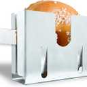 Stainless Steel Bagel Slicer and Cutter, Bagel Holder for Slicing Small and Large Bagels, Bagel Cutter Slicer with Bun Holder and Slicing Guide - Perfect Bagel Slicer for Large Bagels (Style 1)