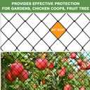 Bird Netting - 3/4" Mesh Net, 50x100ft Heavy Duty Nylon for Garden Protection, Poultry and Chicken Coop, Fruit Trees, Orchards Against Squirrels, Deer, Hawk