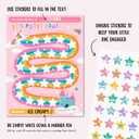 Potty Training Reward Chart for Kids - Unicorns & Castles x 10 pcs - Potty Training Chart for Girls - Routine Calendar - Sticker Board - Train to Poop - Toddler Schedule Chart by Central 23
