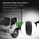 8980493150 Side Door Mirror Left Driver Side Fit for 2007-2023 ISUZU NPR NPR-HD NPR-XD NQR NRR for 2008-2023 Chevy GMC W3500 W4500 W5500, Truck Rear View Mirror (Left)