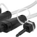 GE Pro 6 ft. (1.8M) Digital Fiber Optic Audio Toslink Cable with Mini Toslink Adapters, High Grade, Compatible with Streaming Devices, Surround Sound, Blu-Ray, DVD, DVR, Sound Bars, and More, 33533, BLACK