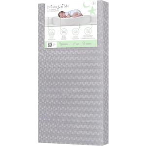Dream On Me Little Lullaby 2-in-1 Crib Mattress, Dual-Sided for Infants & Toddlers, Waterproof Cover, GREENGUARD Gold Certified, Fits Full Size Crib & Toddler Bed, 52 x 28 x 5