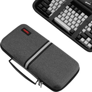 Hard 75% Keyboard Case, Hard Travel Storage Case for 84 Key Portable Keyboard, Compatible with Keychron K2, Logitech POP - Dark Grey