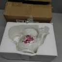 European Style Ceramic Flower Teapot Coffee Pot Water Pot Porcelain Gift Large 5.5 Cups (1, Rose)