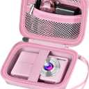 Digital Camera Case: Small Cute Pouch for Kodak pixpro fz55 fz45, Canon ixus 285 Hs Elph 360, Nikon s6900, Sony dsc w830, Camkory dc403, Compact Camera Accessories for Girl (Pink)