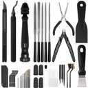 3D Printer Tools Kit, Quality 3D Printing Tool Kit for Model Finishing/Deburring/Drilling, 3D Printer Accessories for All FDM/SLA Printers Removing Support, Cutting Filament, Cleaning Nozzle