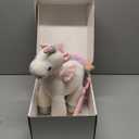 iPlay, iLearn Plush Magic Unicorn Toy W/Remote Control Fairy Magical Wand, Girl Music Unicorn Stuffed Animal W/LED Light Sound, Interactive Birthday Gift 18 24 Month Baby Toddler 2 3 4 5 6 7 Year Kid