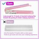 18.7inch Mahjong Racks with Pushers and Bag Set of 4 All-in-One Tile Rack | Clear Acrylic Mahjong Tile Holder for American Mahjongg Accessories and Mahjong Night Gifts,Gift-Ready Packaging,Pink, Standard