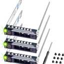 DRIVECADDY 3-Pack 2.5" Hard Drive Caddy - Compatible for Dell PowerEdge Servers - 14-17th Gen T560 R660 R6615 R6625 R7615 R7625 R760 R760xs R760xa R860 R960 and More - SSD SAS SATA NVMe Tray