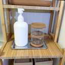 IMEEA Small Silver Tray Rectangular SUS304 Stainless Steel Bathroom Tray for Jewelry, Perfume, Vanity, Serving, 8 x 4.6 inch