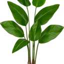 Hollyone 2pcs Large Artificial Bird of Paradise Plant in Pot, 30" Fake Palm Tropical Ferns Potted Plants, 2.6ft Faux Plantain Banana Leaf Plant for Indoor Outdoor Home Garden Decoration