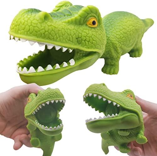 Cute Sand Filled Dinosaur Squishy Stress Relief Toy for Children and Adults - Decompress and Squeeze Sensory Toy for Anxiety, ADHD, and Autism - Gift for Easter, Birthday, Pack of 2 