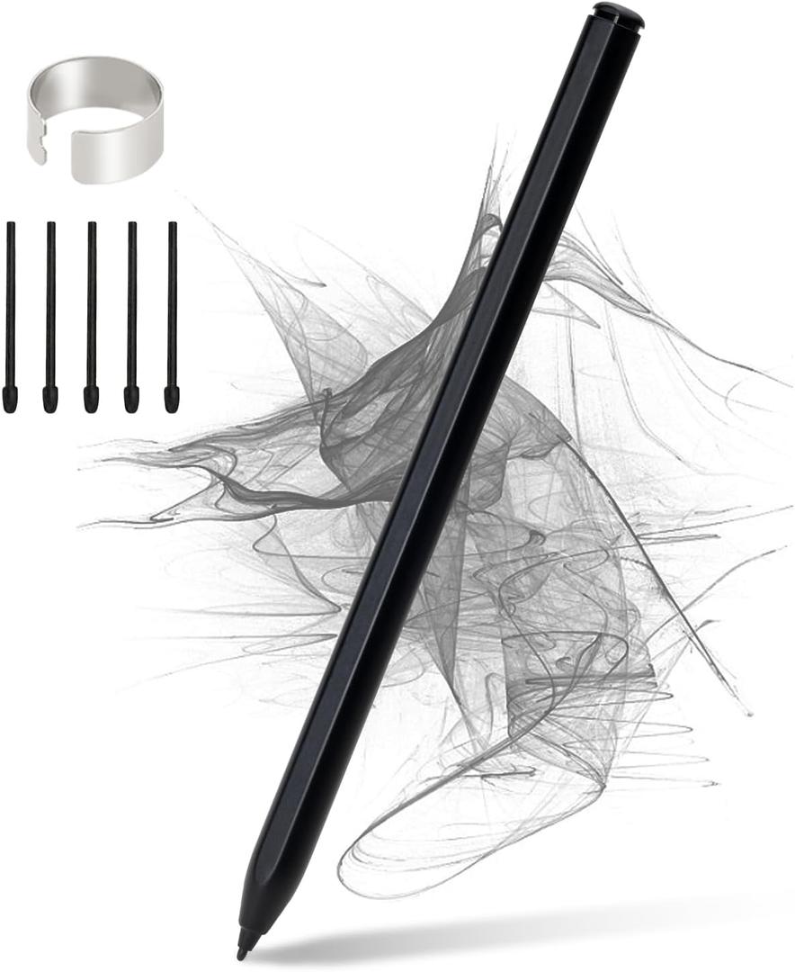 Magnetic Stylus for Kindle Scribe Pen with Eraser, Replacement for Remarkable 2 Pen with Eraser, EMR Pen for Kindle Scribe Stylus, 4096 Pressure Sensitivity,Palm Rejection,Tilt Support with 5 Pen Tips