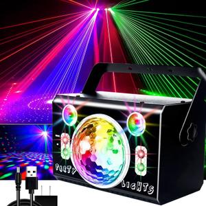 Dj Disco Light Parties LED Disco Ball Light Strobe Lights Projector Sound Activated Remote