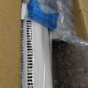 Comfort Zone Tower Fan for Bedroom, 32 inch, 3 Speeds, 90 Oscillation, Bladeless Indoor Fan, Built-in Carry Handle, Portable Stand Fan, White