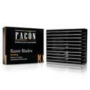 Facn Professional Hair Styling Razor Replacement Blades, Faether Razor Blades for Thinning Texturizing Layering Cutting Hair, Premium Platinum Japanese Stainless Steel for Salon Hairstyling- 10 Count