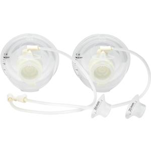 Phanpy Handsfree Wearable Breastmilk Collection Cups S4, Original Phanpy Breast Pump Replacement Accessories, 24 mm Flange and 20mm Insert Included, 12 oz / 360 ml, 2 Piece
