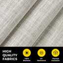 UNISHADES no Drill Cordless Roman Shades for Windows, 33" W 64" H - 100% Blackout - Linen - Beige