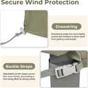 BPS Patio Furniture Cover for Outdoor Table and Chairs, 600D Waterproof and Anti-UV Patio Sectional Set Cover for Outside General Purpose Furniture, 140''L x 88''W x 32''H