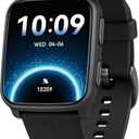 MorePro Fitness Tracker with 24/7 Heart Rate & Blood Pressure Monitor, Blood Oxygen & Sleep Tracker, Smart Watch with Step Calorie Counter, IP68 Waterproof Activity Tracker for Women Men Android iOS (Black)