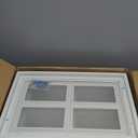 Garage Door Window Inserts Kit - UV Resistant Plexiglass, 20.75"x13.77" Clear Vinyl Frames, Weatherproof & Easy Installation for1.57 (40mm) Thick Exterior Garage Doors/Sheds (4Pack)