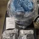 Bedsure Electric Blanket Queen Size - Dual Control Heated Blanket Queen, Fast Heating with 10 Time Settings & 10 Heat Settings, Warm Gift for Grandma (84x90 inches, Blue) 