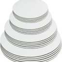 White Round Greaseproof Cake Boards  Cake Circle Base, 6/8/10/12 inch, 5 of Each Size