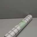 Drawer and Shelf Liner, Non-Slip Kitchen Cabinet Liners Non-Adhesive Thick Strong Grip Waterproof Washable Mats Protect Dresser Shelves Cupboard Bathroom Cabinets, White Stripes, 24IN X 10FT