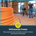 SharkBite 3/4 Inch x 300 Feet Orange PEX Pipe, Made in the USA, Oxygen Barrier Flexible Water Tubing for Radiant and Hydronic Heating, U870O300