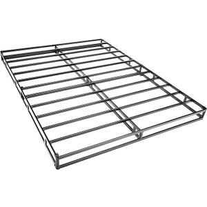 Amazon Basics Smart Box Spring Bed Base, 5-Inch Height Mattress Foundation, Tool-Free Easy Assembly, King, 79"L x 75.5"W x 5"H, White