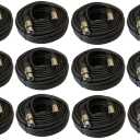 12 Pack 25FT Pro XLR 3Pin Male to Female Microphone Mixer Extension Audio Cable