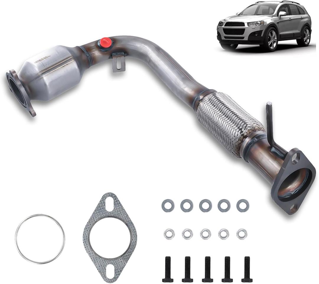 Front Catalytic Converter Catalytic Convert Compatible with 2010-2014 Chevy Equinox 2.4L, 2010-2014 GMC Terrain 2.4L, 2012-2015 Captiva Sport 2.4L Direct-Fit (EPA Compliant)