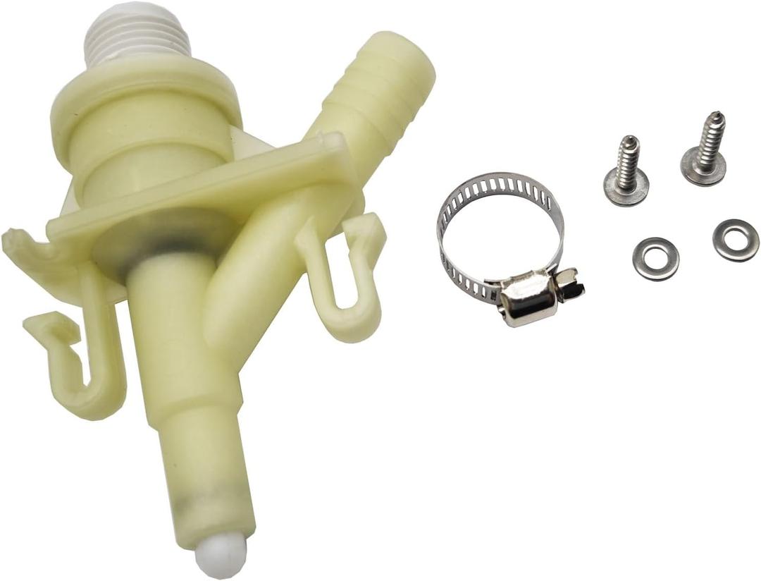 385311641 Water Valve Kit Replacement for 300 310 320 Series Camper&Sealand Trailer RV Toilet Pedal Flush Toilets 
