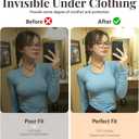 Nipple Covers for Women2 Pairs Reusable Silicone Pasties, Adhesive&Waterproof, No Show Design with Travel Box, Fits Sizes D+