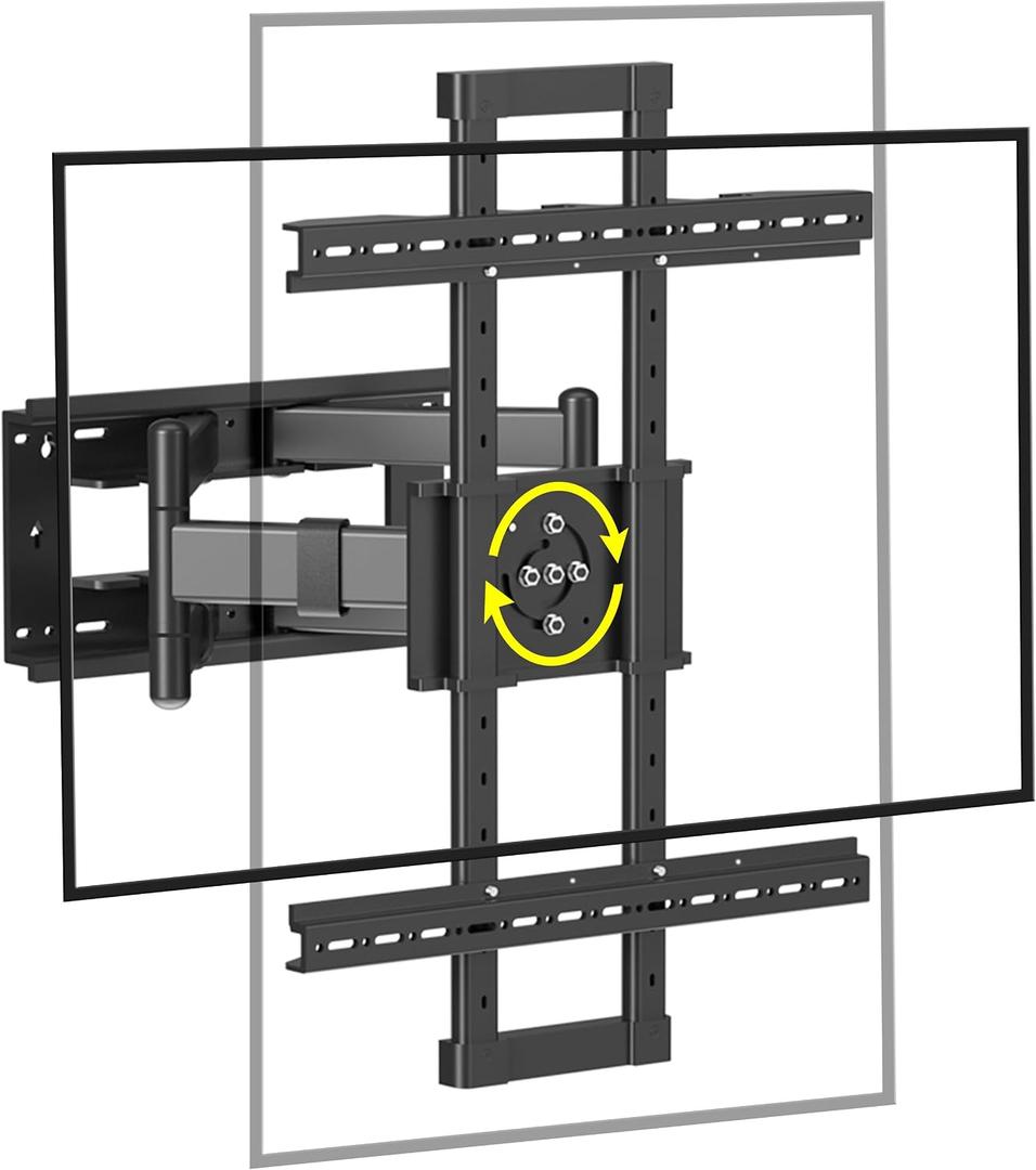 Full Motion TV Wall Mount for 50-90", Hold 264 lbs, ±90° Rotation