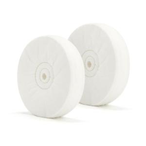 SCOTTCHEN Polishing Wheel 6" x 1/2" Arbor Soft Flannel 30plys for Bench Grinder - 2 Pack
