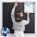 Magnetic Blackout Window Cover with Strong Magnets  75" x 58" Portable Blackout Curtains for Bedroom, No Drill Black Out Blinds & Temporary Black Out Shades for Windows Film RV Travel Skylight-Blacks