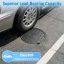 12in Round Cast Iron Manhole Cover and Frame