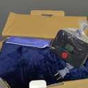 Westinghouse Electric Blanket Full, Heated Blanket Full Size with 10 Heating Levels and 1 to 12 Hours Heating Time Settings, Flannel to Sherpa Reversible, Machine Washable (80" x 84", Navy)