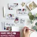 2 x Hadley Designs Wedding Thank You Cards with Envelopes -54 Floral Thank You Cards Wedding with Envelopes, ThankYou Notes from the New Mr and Mrs Card for Gifts, Bridal Party & Guests, Bridal Shower